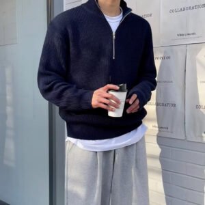 Alternative view of JEONJU Half Zip Sweater