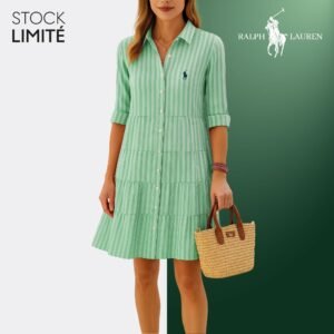Alternative view of Striped Shirt Dress – R&L