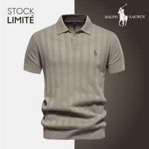 Alternative view of Men's Textured Knit Polo Shirt RL
