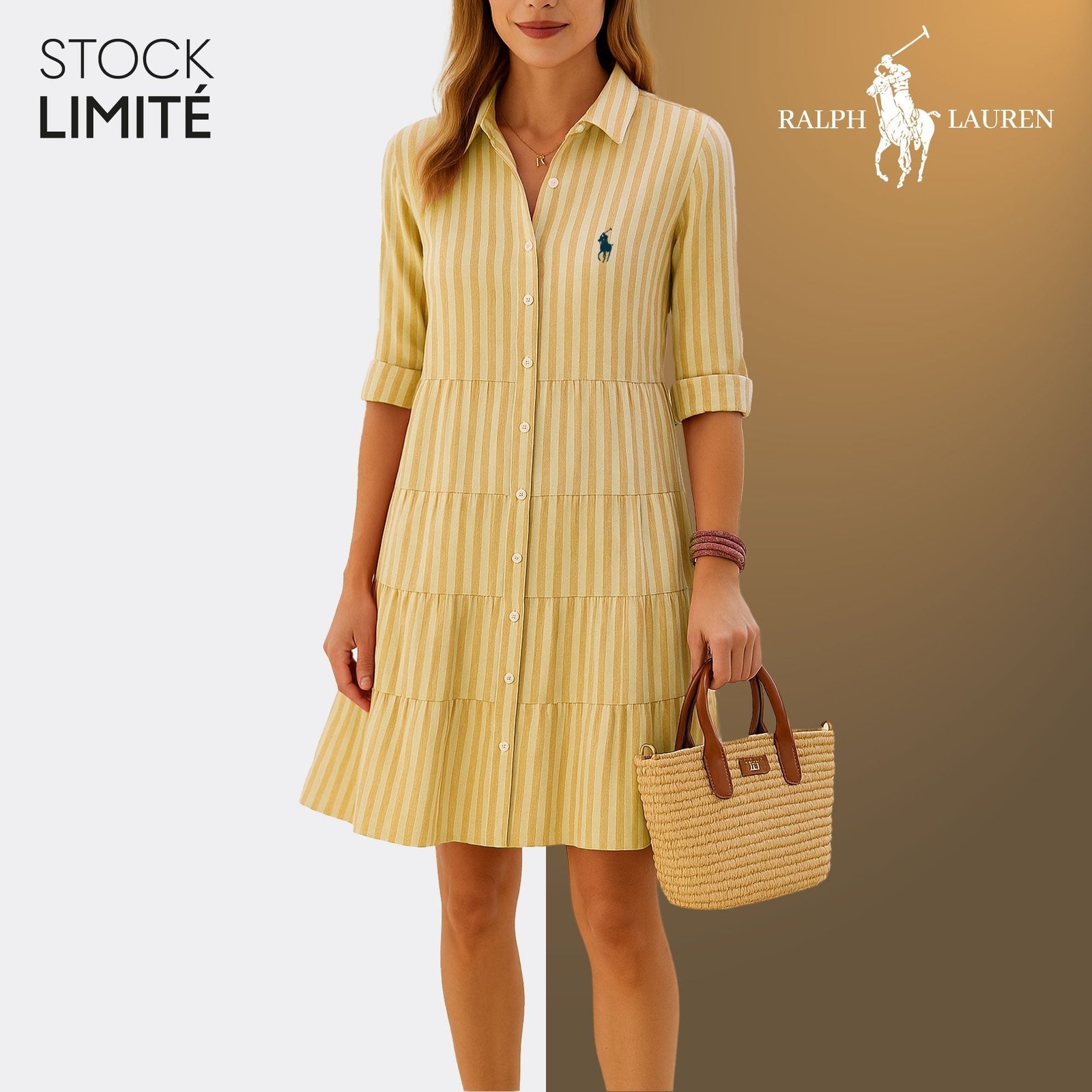 Striped Shirt Dress – R&L - Image 5